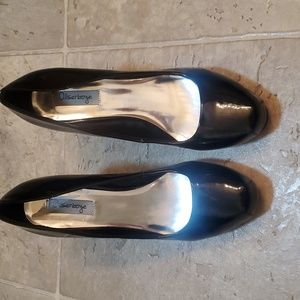 Patent leather square toe heels 7